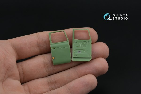 Quinta Studio QD+48569 APA-5D 3D-Printed &amp; coloured Interior on decal paper (KittyHawk/Zimi model) (with 3D-printed resin parts) 1/48