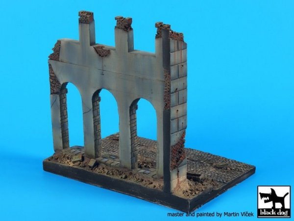 Black Dog D48002 House ruin (Europe) base 1/48