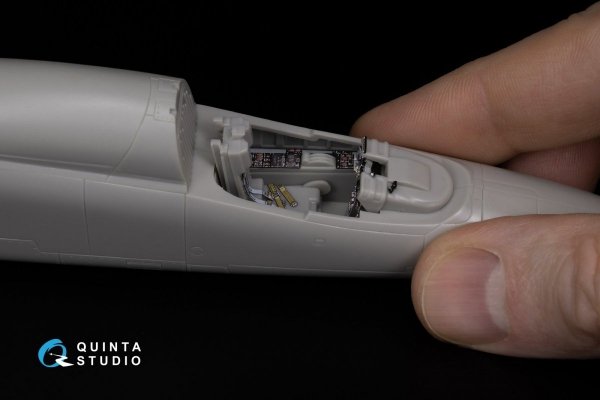 Quinta Studio QD48064 Mitsubishi F-1 3D-Printed &amp; coloured Interior on decal paper (Hasegawa) 1/48