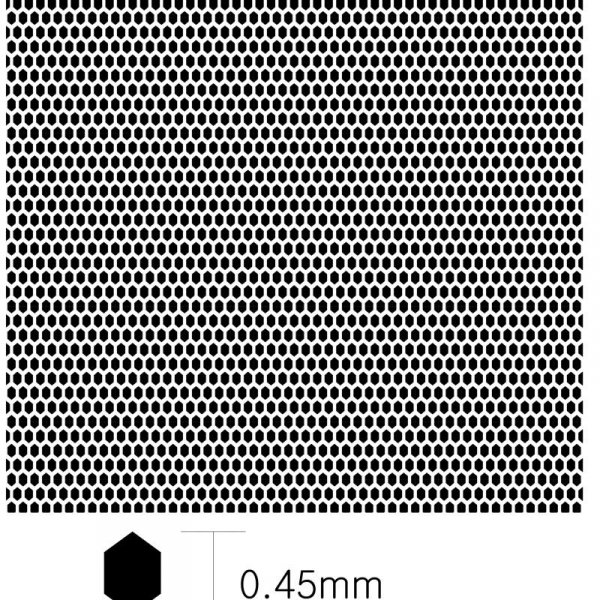 KA Models KA-00006 HEXAGON PATTERN MESH B 0.45mm X 0.3mm