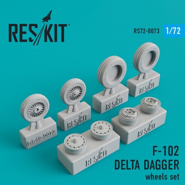 RESKIT RS72-0073 F-102 &quot;DELTA DAGGER&quot; WHEELS SET 1/72