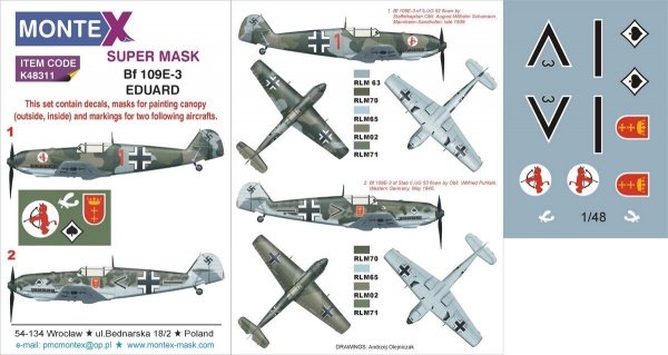 Montex K48311 Bf 109E-3  1/48