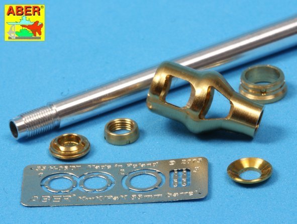 Aber 35L-015N 88 mm Kwk 43/3 L/71(Early) for German Tiger B Porsche- Late, Tiger B Serien early, Jagdpanther middle (1:35)