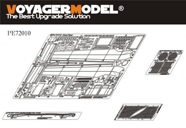 Voyager Model PE72010 WWII German King Tiger for DRAGON/TRUMPETER KIT 1/72
