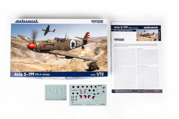 Eduard 7472 Avia S-199 ERLA canopy Weekend edition 1/72