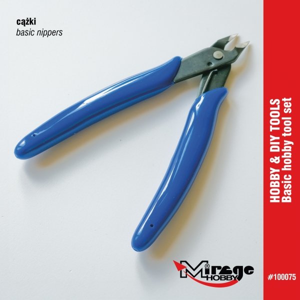 Mirage 100075 Hobby &amp; DIY Basic Tool Set (pliers, tweezers, knife, files, box)