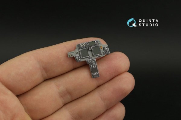 Quinta Studio QDS+35106 AH-64D 3D-Printed &amp; coloured Interior on decal paper (Takom) (Small version) (with 3D-printed resin parts) 1/35