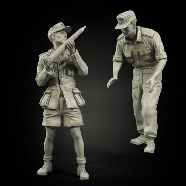 Panzer Art FI35-098 DAK tankers loading ammo set 1/35