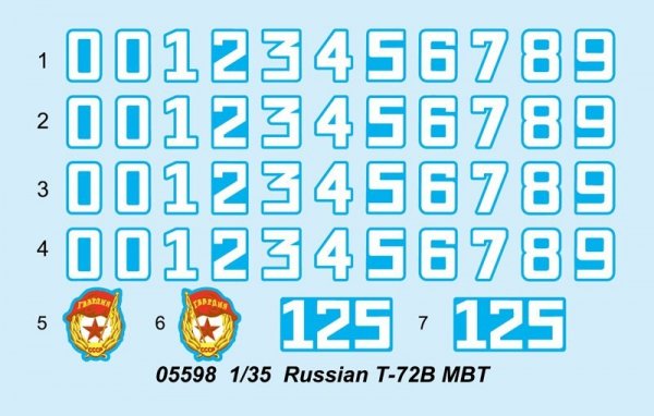 Trumpeter 05598 Russian T-72B MBT