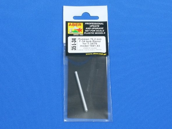 Aber 35L-034 Soviet tank barrel 76,2mm F-34 for T-34/76 model 1941-43 (1:35)