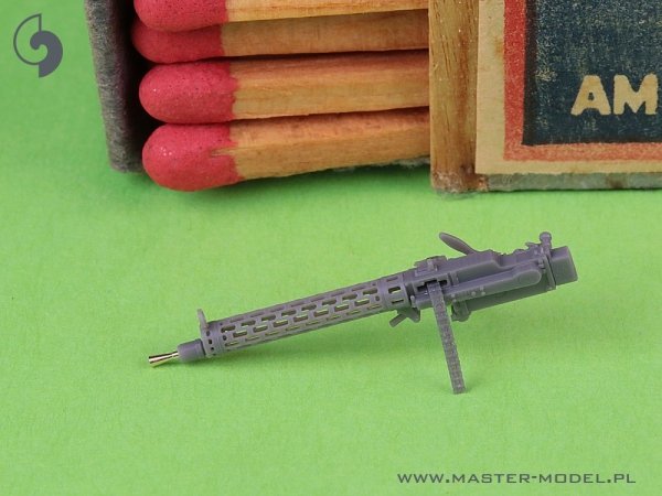 Master AM-48-184 Niemiecki km z okresu I w.św. Spandau LMG 08/15 (2 szt.) - z DŁUGĄ rączką przeładowania - wydruki 3D i mosiężne lufy 1/48