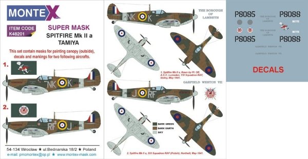 Montex K48201 SPITFIRE MK II a 1/48