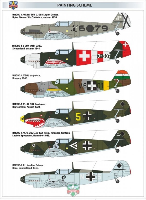 Modelsvit 4806 Messerschmitt Bf.109 D-1 1/48