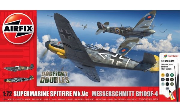 Airfix 50194 Supermarine Spitfire Mk.Vc vs Bf109F-4 Dogfight Double - Gift Set 1/72