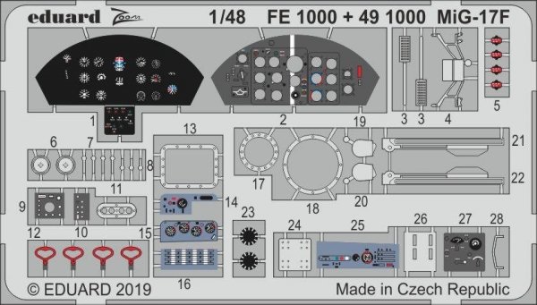 Eduard FE1000 MiG-17F HOBBY BOSS 1/48