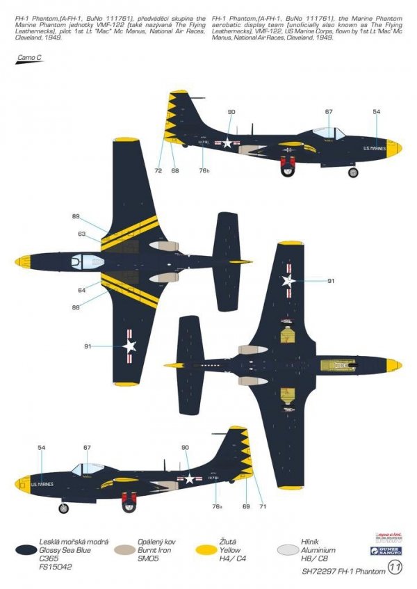 Special Hobby 72297 FH-1 Phantom Demonstration Teams and Trainers 1/72