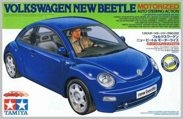 Tamiya 24252 Volkswagen New Beetle Motorized (1:24)