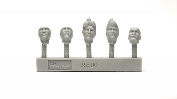 MiniArt 35500 Italian Tank Crew. Resin Heads 1/35