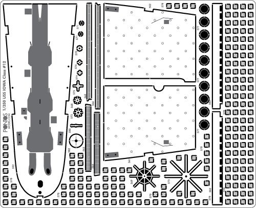Pontos 35010F1 USS BB-64 Wisconsin 1991 Detail Up Set (1:350)