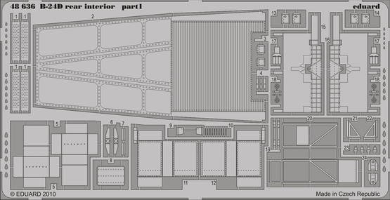 Eduard 48636 B-24D rear interior REVELL/MONOGRAM (1:48)