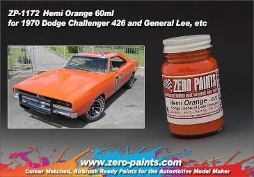 Zero Paints ZP-1172 Hemi Orange (General Lee) Paint 60ml