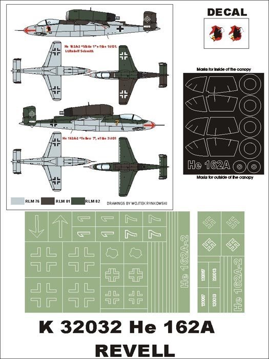 Montex K32032 He-162A-2 1/32