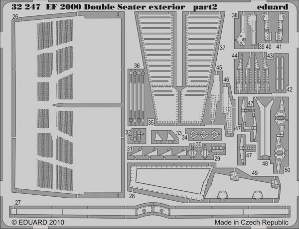 Eduard 32247 EF 2000 Two-seater exterior TRUMPETER 1/32