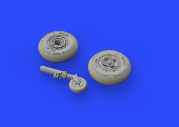 Eduard 672146 Spitfire Mk. VIII wheels - 4 spoke w/ smooth tire EDUARD 1/72