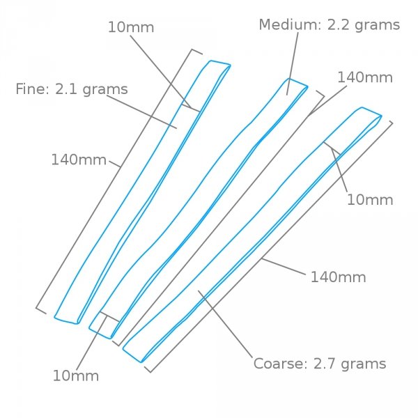 Modelcraft PFL6010-B Sanding Bands (10mm) x 3