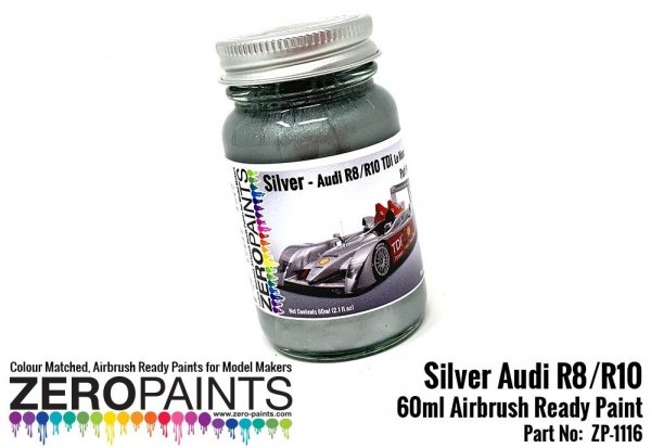Zero Paints ZP-1116 Audi R8-R10 TDi Silver Le Mans Paint 60ml