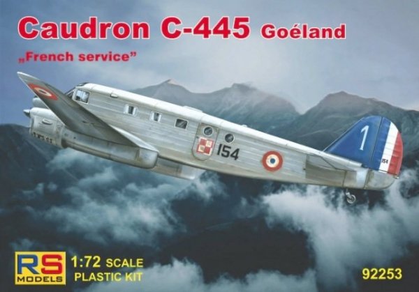 RS Models 92253 Caudron C-445 Goeland "French service" 1/72