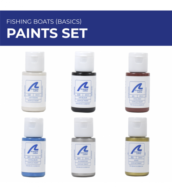 ARTESANIA LATINA 277PACK13 Zestaw farb akrylowych 6x20 ml - Basic fishing boats