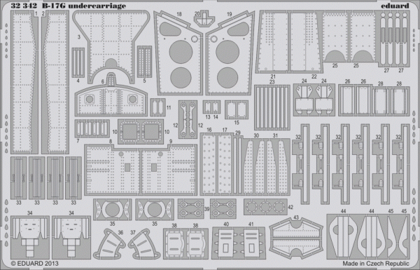 Eduard 32342 B-17G undercarriage 1/32 HK Moedels