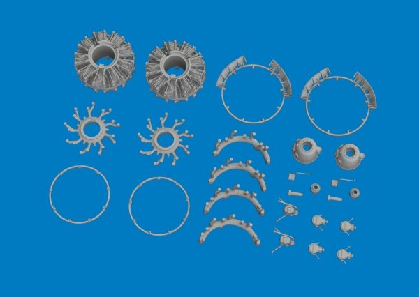 Eduard 6481013 B-26B/C engines PRINT for ICM 1/48