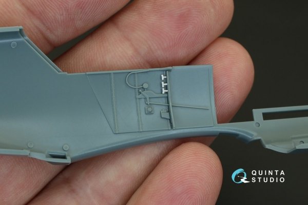 Quinta Studio QD48086 Bf 109E-1/E-3 3D-Printed &amp; coloured Interior on decal paper (for Eduard kit) 1/48