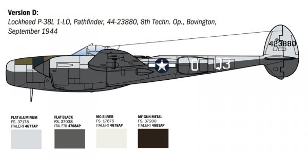 Italeri 2834 P-38 J Lightning 1/48