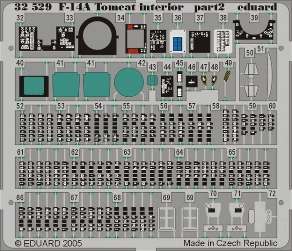Eduard 32529 F-14A interior 1/32 Tamiya