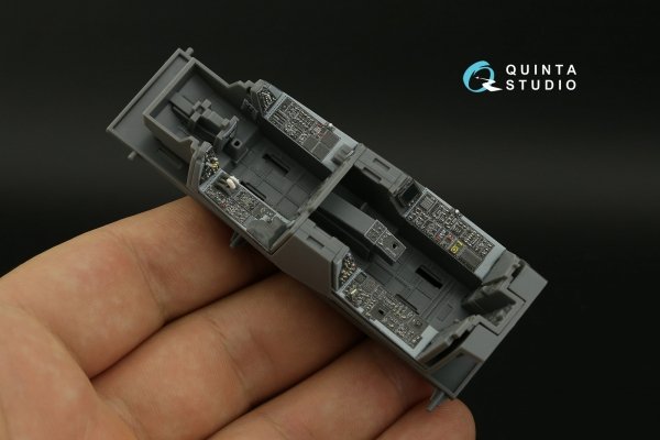 Quinta Studio QDS-48404 F-14B 3D-Printed &amp; coloured Interior on decal paper (GWH) (small version) 1/48