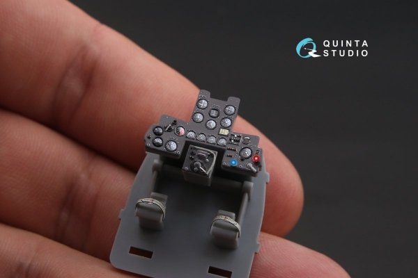 Quinta Studio QD32066 Ki-61-I 3D-Printed &amp; coloured Interior on decal paper (for Hasegawa kit) 1/32