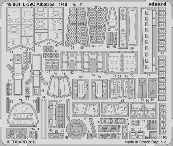 Eduard 49884 L-39C Albatros TRUMPETER 1/48