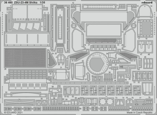 Eduard 36460 ZSU-23-4M Shilka for ZVEZDA 1/35