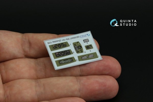 Quinta Studio QD35047 ZiS-151 3D-Printed &amp; coloured Interior on decal paper (Zvezda) 1/35