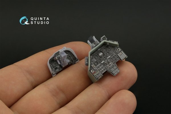 Quinta Studio QD+35121 AH-1W 3D-Printed coloured Interior on decal paper (Academy) (with 3D-printed resin parts) 1/35