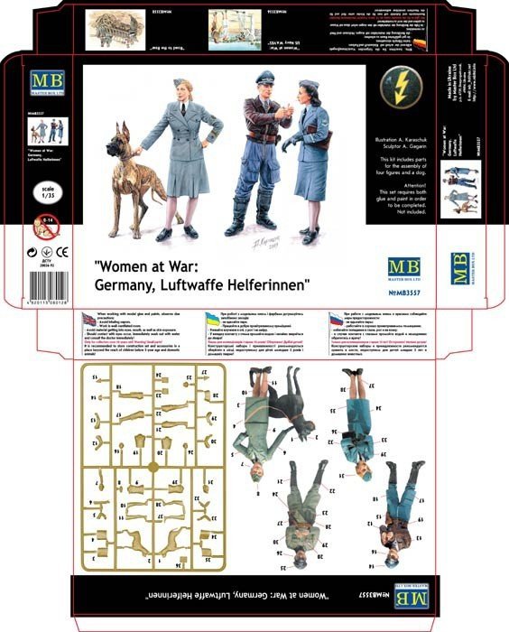 Master Box 3557 Women at war - Luftwaffe Helferinnen (1:35)