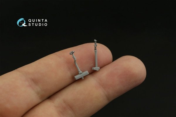 Quinta Studio QDS-48362 AH-64D 3D-Printed &amp; coloured Interior on decal paper (Hasegawa) (Small version) 1/48