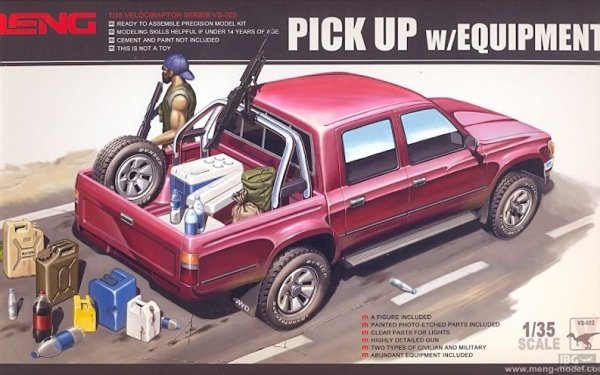 Meng Model VS-002 Pick Up w/equipment 1/35
