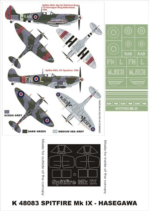 Montex K48083 Spitfire MkIX 1/48