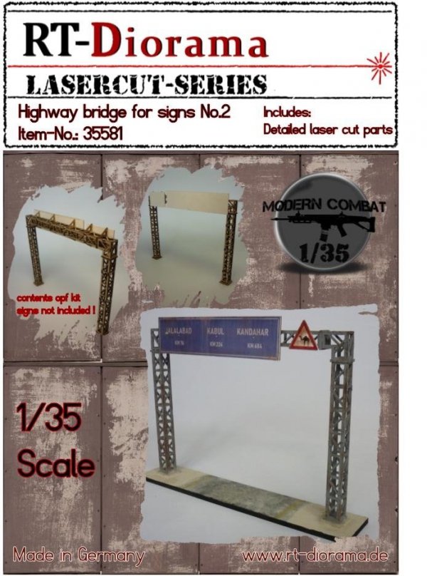 RT-Diorama 35581 Highway bridge for signs No.2 1/35