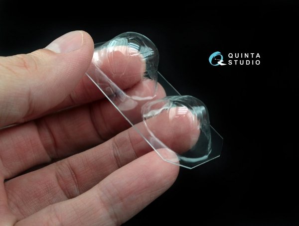 Quinta Studio QC48017 Su-2 vacuformed clear canopy (for Zvezda kit) 1/48