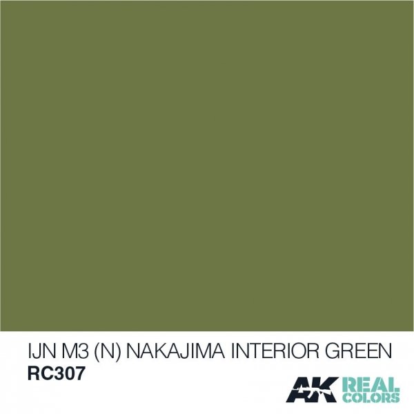 AK Interactive RC307 IJN M3 (N) NAKAJIMA INTERIOR GREEN 10ML